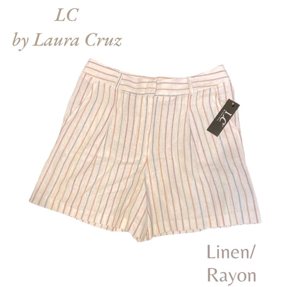 NWT Linen Shorts Size 8 - Picture 1 of 5